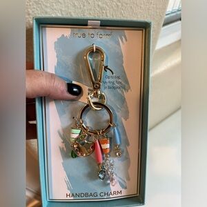 True to Form Multicolor Art/Artist Handbag Charm keychain